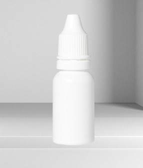 Private label lubricating eye drops bottle
